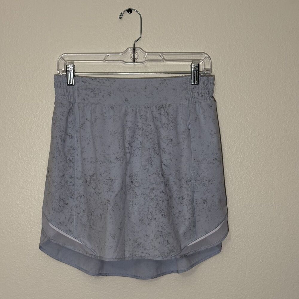 Lululemon Hotty Hot High-Rise Skirt *Long Gravel Dust Pastel Blue Multi 8